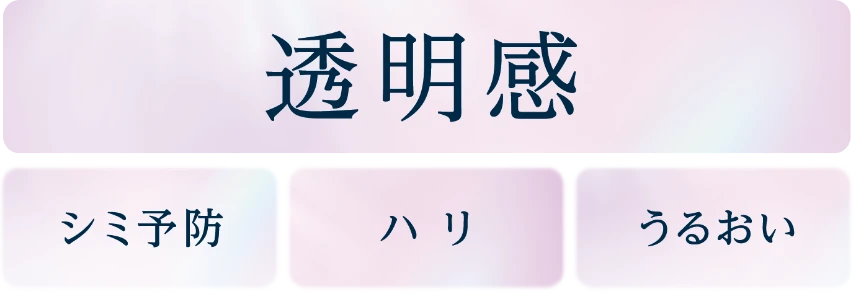 [Translucency] Spot Prevention, Firmness, Moisture